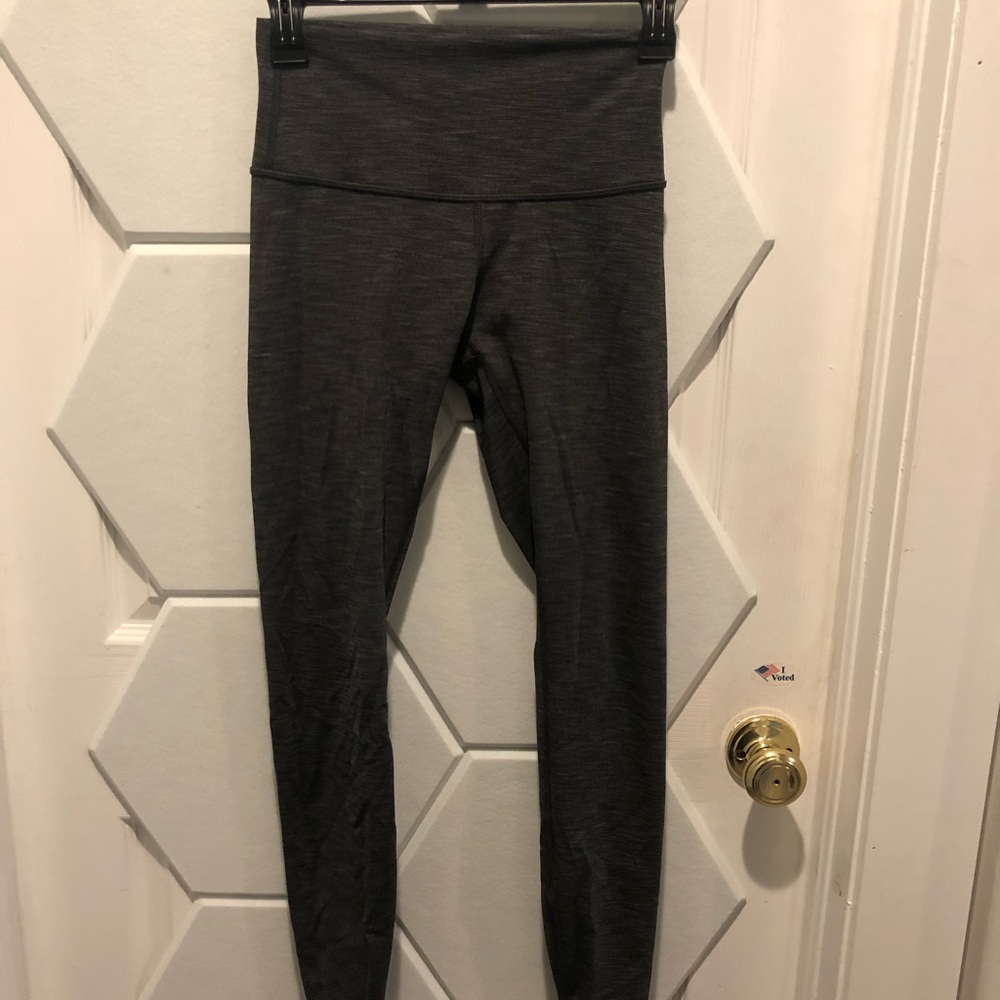 Lululemon 7/8 tights. Dark gray